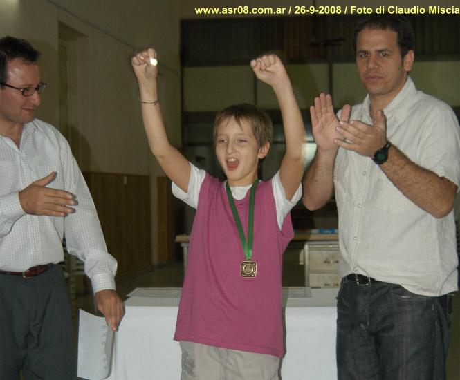 Marco Miscia, Campe�n Sub 12 2008