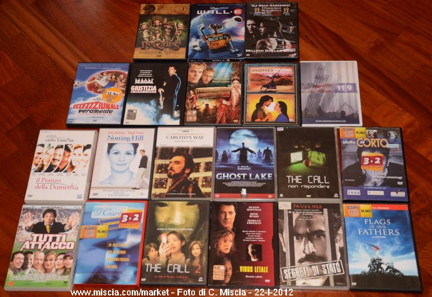 20 DVD originali vendo